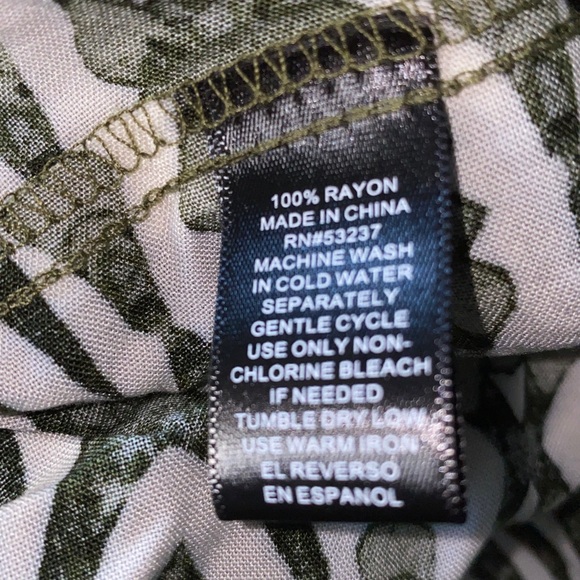 Mlle Gabrielle Olive and Cream Long Sleeve Dress - Picture 5 of 5